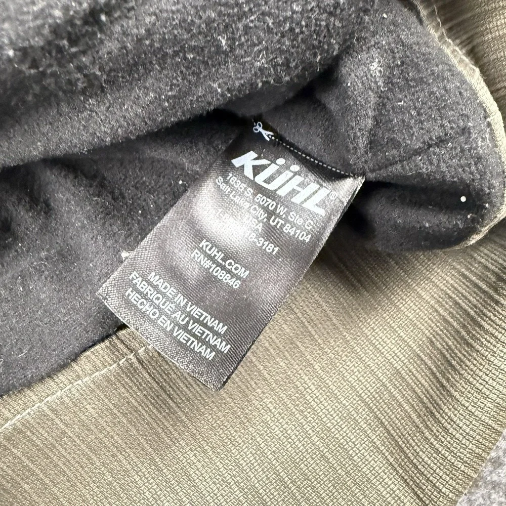Kuhl Burr Vest Mens Medium Vintage Patina Dye Fleece‎ Lined Sleeveless Hiking